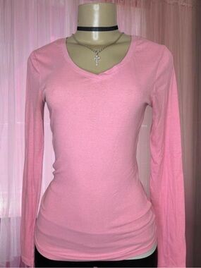 Y2K no boundaries pink longsleeve